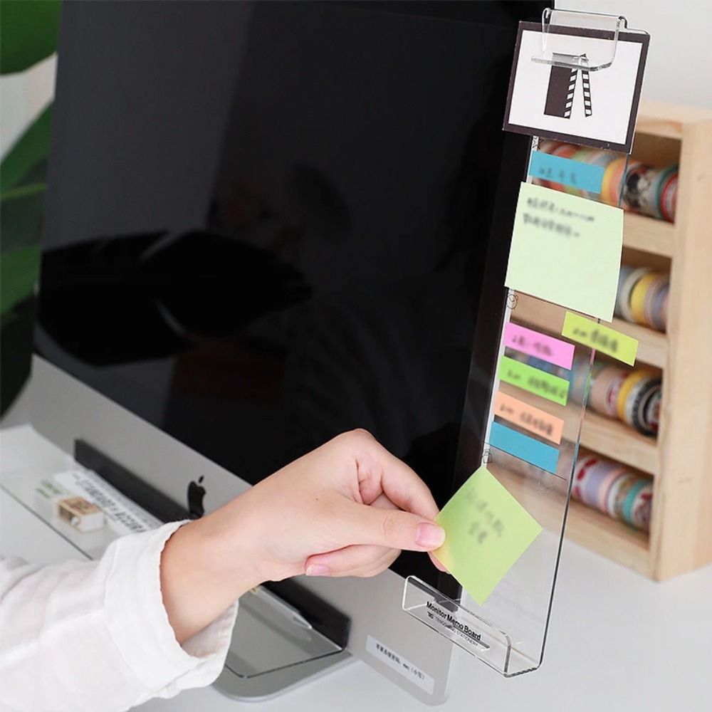 Transparent Monitor Memo Board - đánh giá và giá Sticky Memo Holder