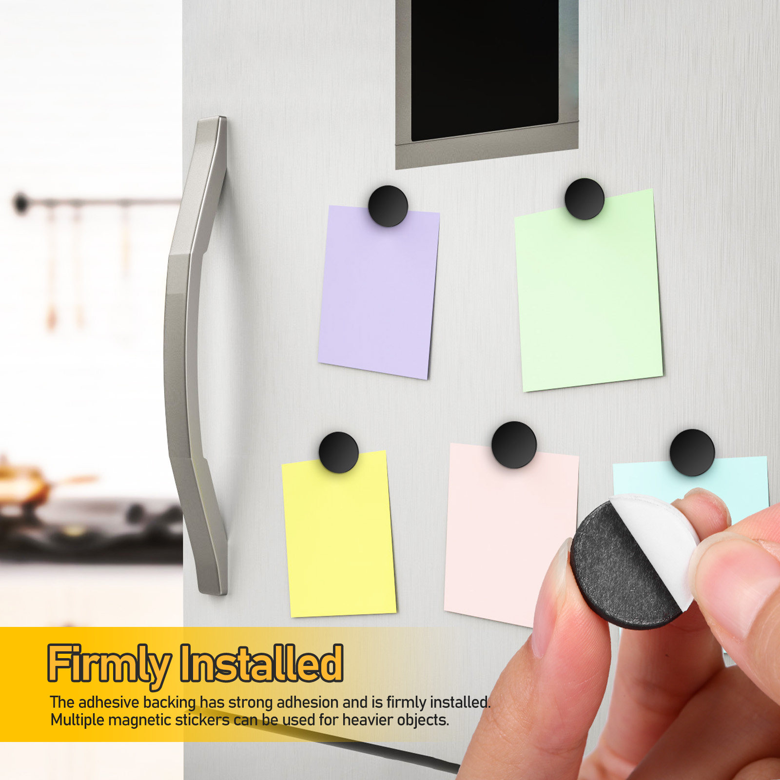 100Pcs Round Magnetic Dots Sel - đánh giá và giá Sticky Memo Holder